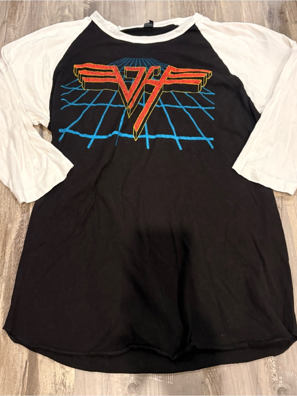 2015 Van Halen 3/4 Sleeve Raglan Band T-Shirt Adult Unisex SZ M